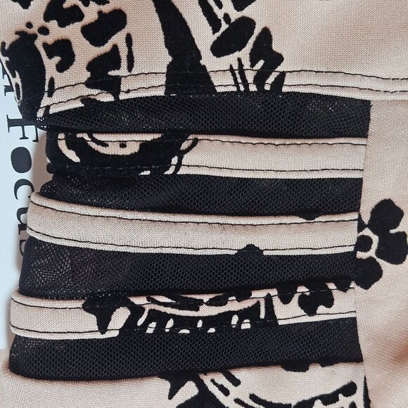 Valentines Elegant Classy En Focus Studio Womens Sleeveless Midi Dress Black Bei - Picture 8 of 16